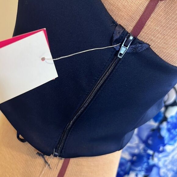 NWT My Michelle 2-Piece Halter Mermaid Blue Floral Formal Prom Dress - Size 11 - Picture 4 of 16